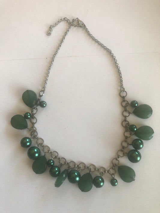 Green Beaded Necklace